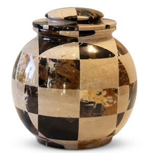OEM ODM European Style Multi Color Handcarved Onyx Urn for Funerals 200 220 Cubic Inch Capacity Low Price Custom Logo Design - Product Image 4