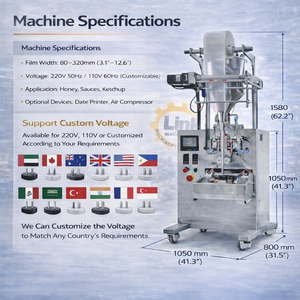 Máquina de Envasado de <span class=keywords><strong>Pulpa</strong></span> de Fruta Profesional OEM de Alta Precisión, Máquina Automática de Llenado y Sellado Vertical - Product Image 3