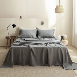 Juego de Sábanas de Hotel de 5 Estrellas, Lujosas, Súper Suaves, de 4 Piezas, Sábana Ajustable y Plana, Fundas de Almohada, Tamaño King - Product Image 1