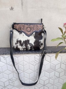 2026 New Cowhide Leather Handbag Hand Tooled Carving Leather Sling <b>Bag</b> Gypsy <b>Boho</b> Handmade Western Stylish Multi Uses <b>Bags</b> - Product Image 5