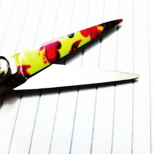 Professional <b>Left</b>-<b>Handed</b> 35 Tooth Thinning Shear Japanese Stainless Steel Salon Hairdresser <b>Scissors</b> Long Handle Plastic Handle - Product Image 4