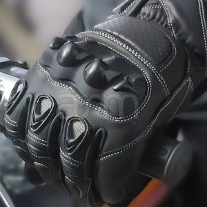 Guantes de Motocicleta de Cuero de Alta Calidad, Guantes de Carreras de Motocicleta con Dedos Completos, Guantes de Motocicleta de Color Personalizado - Product Image 4