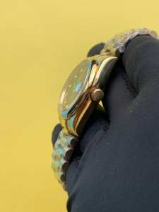 BOJ Plain R.O.L.E.X.49 36mm Gold Tone Stainless Steel Mechanical Automatic Analog Wrist <b>Watch</b> For Women At Low Price Hot Sale - Product Image 3