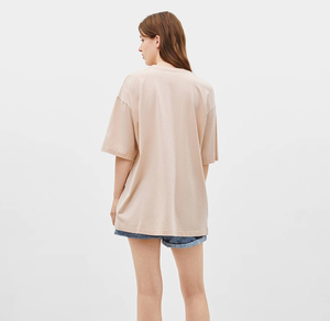 Camiseta Oversize para Mujer, de Algodón, con Estampado de Personajes, Cuello Redondo, Corte Holgado, Informal, para Primavera/Verano, Manga Corta - Product Image 2