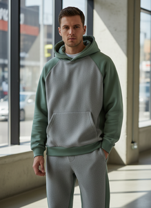 Sudadera con Capucha de Alta Calidad, 100% Algodón Lavado, Estilo Casual para Hombre, Cuello Redondo, Bloques de Color, Logotipo Personalizado, Fabricantes, Venta al Por Mayor - Product Image 5