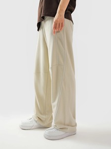 Pantalon Streetwear Oversize Personnalisé en Coton pour Hommes et Femmes, Décontracté, Uni, avec Cordon de Serrage, Léger, Broderie, Vente en Gros - Product Image 6