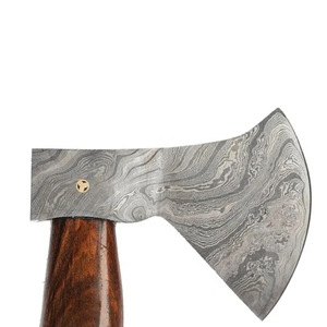 LEGACY BLADES Hache Tomahawk artisanale avec manche en bois, lame en acier forgé, fourreau en cuir, outil de survie en plein air - Product Image 2