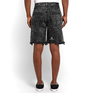 Pantalones Cortos de Mezclilla Casuales para Hombre, Estilo Lavado, con Botones y Bolsillos, Largura hasta la Rodilla, Estilo Urbano de Verano 2026 - Product Image 2