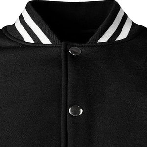 <b>Winter</b> Bulk Customizable Streetwear 100% Wool Hooded Stand Collar Front Logo Unisex Varsity <b>Jackets</b> - Product Image 5