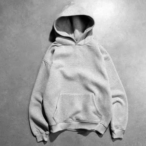 Sweat-shirt à capuche en molleton 100% coton de haute qualité, coupe ample, style streetwear, pull-over, style slim, sweat-shirt premium - Product Image 3