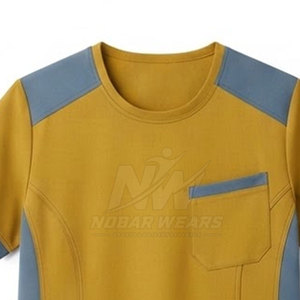 Tenue de travail pour clinique médicale, haut de blouse à col rond et manches courtes, uniforme professionnel pour le personnel infirmier, les soins de santé et les laboratoires - Product Image 6