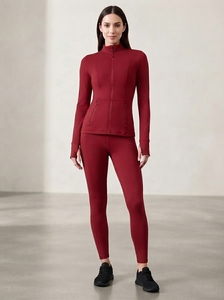 Women's <b>Lightweight</b> Full Zip Active <b>Jacket</b> Long Sleeve Sportswear Fitness Training <b>Running</b> <b>Jacket</b> - Product Image 6