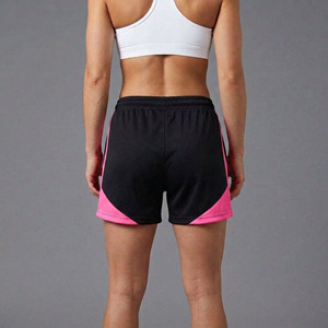 OEM Custom Embroidered Logo Breathable Quick Dry Women's Vintage High Waist Shorts 100% Cotton High Quality Summer Wear Hip Hop - Product Image 6