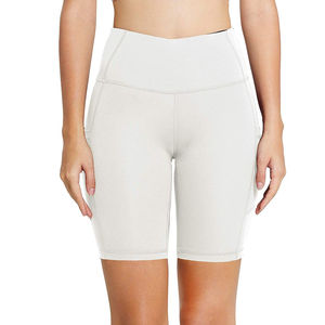 Shorts de Yoga para Mujer 2026, Personalizados, Transpirables, de Satén, Cintura Alta, Ajustados, Reversibles, Cintura Elástica, Spandex/Nylon, Estilo Moto - Product Image 6