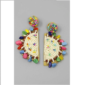Joyas de Moda Ligeras y Clásicas con Cuentas Bordadas de la India, Hechas a Mano, Multicolores para Mujeres y Niñas, por MULTI CRAFT - Product Image 3