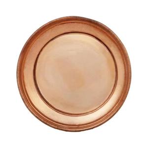 Assiette de présentation décorative en cuivre de qualité supérieure pour une mise en scène de table luxueuse, des dîners festifs et des événements de mariage, à prix de gros - Product Image 1