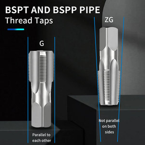 Tarauds de filetage HSS BSPP pour tuyaux 1/8 1/<span class=keywords><strong>4</strong></span> <span class=keywords><strong>3</strong></span>/8 1/2, à cannelures droites, 55 degrés, pour filetage en G parallèle, outil de <span class=keywords><strong>taraudage</strong></span> pour eau, <span class=keywords><strong>gaz</strong></span>, huile et machines - Product Image 3