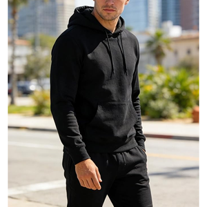 Men's Custom Oversized Heavyweight Tracksuit | Premium Cotton Fleece Winter <b>Set</b> - Product Image 3