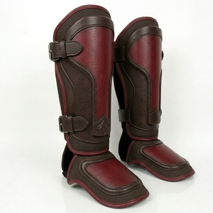 Protections de tibia de qualité supérieure pour MMA et boxe, en PU/cuir, tailles personnalisées, OEM disponible, logo personnalisé, protection personnalisée. - Product Image 3