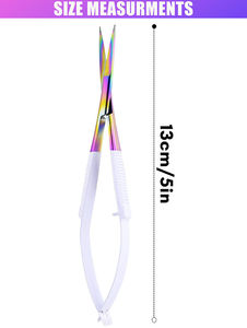 Tijeras para Cutículas de Acero Inoxidable de Alta Resistencia con Hoja Curva, Mango de Acero de Precisión, Herramienta para Uñas No Plegable, Precio Competitivo de Fábrica - Product Image 5