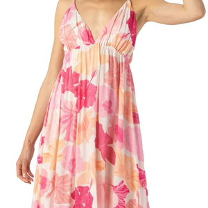 Robe longue de plage de style hawaïen pour femmes, de haute qualité, personnalisée, en gros, pour les vacances, les fêtes, imprimé floral, robes pour femmes - Product Image 4