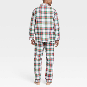 Pijamas a juego para parejas con estampado a cuadros, conjunto de pijamas para él y para ella para el Día de San Valentín, para hombres y mujeres - Product Image 4