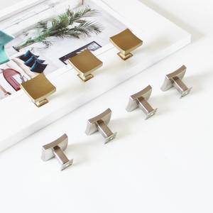 Modern Square Zinc Alloy Cabinet <b>Knob</b> Minimalist <b>Drawer</b> <b>Pull</b> Handle for Kitchen Cabinets Wardrobe Bathroom Furniture Hardware - Product Image 1