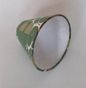 Juego de Pantallas de Lámpara Cónicas de Papel Marmoleado, Diseño Geométrico Moderno, Hechas a Mano, con Recubrimiento en Polvo, Mini Cubiertas para Lámparas de Hotel, Restaurante y Pared - Product Image 4