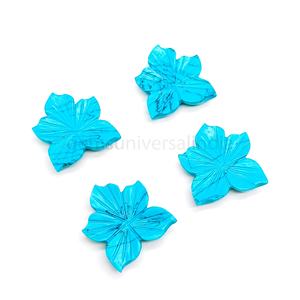 Perles de pierres précieuses sculptées en forme de fleur turquoise AAA 18x20MM Perles de pierre turquoise sculptées pour la fabrication de bijoux Fournitures en vrac - Product Image 4