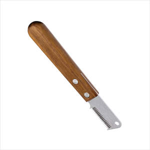 Nuevo Cuchillo Profesional de Acero Inoxidable y Madera para Peluquería Canina, para Eliminar el Pelo Suelto, con 5 Años de Garantía - Product Image 5