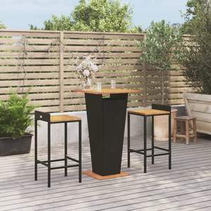 Conjunto de Bar para Jardín Negro - Product Image 1