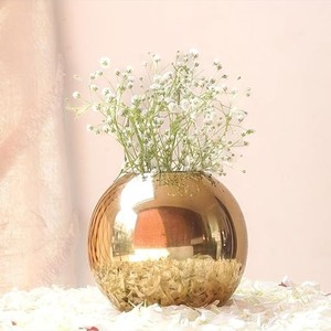 Florero Decorativo de Aluminio para el Hogar, Centro de Mesa Metálico Moderno para Sala de Estar, Comedor, Oficina - Product Image 5