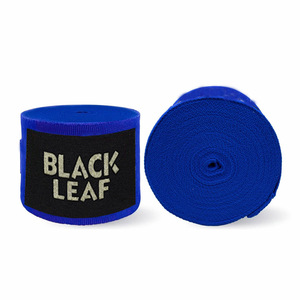 Bandages de boxe personnalisés avec logo, bleus, en coton élastique, fermeture auto-agrippante, équipement de protection unisexe - Product Image 1