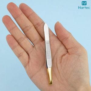 Pince à épiler antistatique non magnétique de haute précision 2026, outil de précision pour l'épilation des poils fins, pointe inclinée en acier inoxydable pour sourcils - Product Image 5