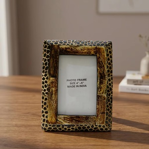 Handmade Wooden Photo <b>Frame</b> 4x6 Inches Rectangle Tabletop Decor Made In India - Product Image 1