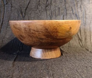 Elegante tazón de madera para servir, de forma redonda, apto para alimentos, para vajilla, para servir bocadillos, decoración del hogar, al mejor precio. - Product Image 4