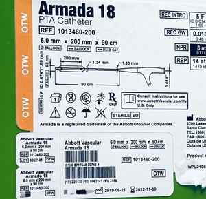 Catéter PTA ARMADA 18, Manual, para Uso Hospitalario, con Certificación CE - Product Image 4
