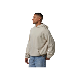 Sudadera con Capucha Extra Grande para Hombre, 450 GSM, Color Sólido, Felpa de Algodón, Estilo Casual, Diseño con Bolsillos, Corte Regular, Otoño - Product Image 2