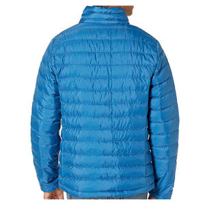 Chaqueta acolchada con capucha OEM para otoño, 100% poliéster, teñida en color liso, impermeable, con impresión de logotipo personalizado, chaquetas acolchadas para hombre. - Product Image 4