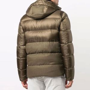 Veste matelassée pour homme 100% polyester, col montant à capuche, respirante, prix de gros - Product Image 4