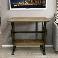 Bureau d'ordinateur portable en métal de luxe à hauteur réglable SCE, table multifonction pour lit, pour la maison, l'école, le bureau et le salon, noir