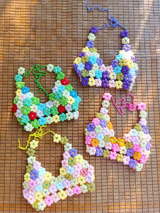 Ensembles de bikinis deux pièces en crochet pour femmes, hauts à imprimé floral et shorts taille haute, tenues de plage, fabrication OEM ODM au Vietnam - Product Image 6