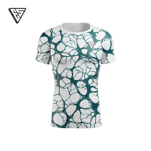 Camiseta de Compresión Personalizada de Manga Corta con Protección UV, Impresión Digital, Spandex/Poliéster, 220g, Unisex, para MMA, Jiu Jitsu, Surf - Product Image 5