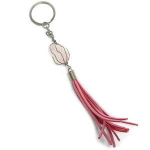 Colgador de pared caído, alambre de chakra de Cuarzo Rosa, colgador de pared envuelto, cristal de coche, piedras preciosas curativas, colgador de chakra de cristal, mayorista - Product Image 1