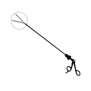 Pince chirurgicale laparoscopique manuelle courbée atraumatique 10 mm 45 cm en acier inoxydable pour interventions abdominales - Product Image 5