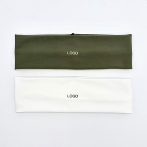 Hot-Selling Unisex Sweatband Double-Sided Nylon Custom Logo Design All Seasons Dry Grip Non Slip Hair Band Yoga Sport <b>Headband</b> - Product Image 1
