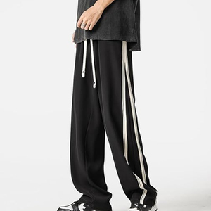 กางเกงวอร์มไนลอนคุณภาพสูงสำหรับผู้ชาย ทรงหลวม เอวยางยืด กางเกงวิ่งออกกำลังกาย - Product Image 5