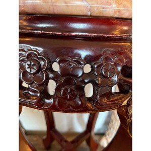 Hand-Carved Rosewood <b>Side</b> <b>Table</b> with Bone Inlay | Moradabad Wholesale - Product Image 1