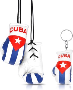 Guantes de Boxeo Miniatura de Cuero Sintético, Decoración para Espejo Retrovisor de Auto, Regalo Deportivo para Entrenamiento de Boxeo y Karate - Product Image 4