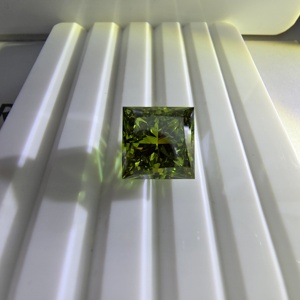 Diamante cultivado en laboratorio de corte princesa de 6 quilates, color verde intenso, certificado por IGI, VS1, diamantes sueltos para la fabricación de joyas. - Product Image 4